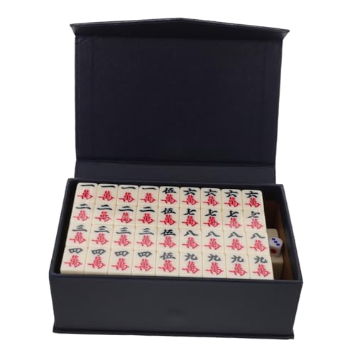 Kisangel Mini Mahjong Set Kompaktes Tragbares Chinesisches Mahjongspiel mit Gravierten Robusten Spielsteinen Platzsparend für Reisen Camping Partys und Gemütliche Heimunterhaltung Kisangel Mini Mahjong Set Kompaktes Tragbares Chinesisches Mahjongspiel mit Gravierten Robusten Spielsteinen Platzsparend für Reisen Camping Partys und Gemütliche Heimunterhaltung von Kisangel