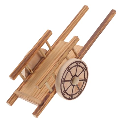 Kisangel Miniatur Handwagen Modell aus Naturholz Kleines Gartenwagen Dekoratives Miniatur Trolley Modell für Puppenhaus Schreibtisch und Wohnraumdekoration Kisangel Miniatur Handwagen Modell aus Naturholz Kleines Gartenwagen Dekoratives Miniatur Trolley Modell für Puppenhaus Schreibtisch und Wohnraumdekoration von Kisangel