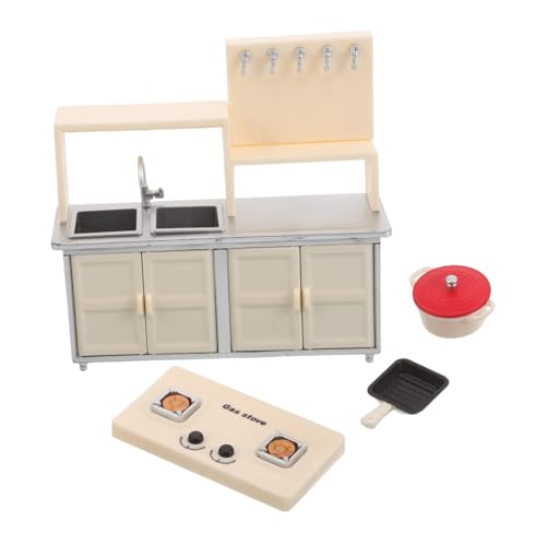 Kisangel Miniatur-puppenhausküche Mit Induktionsherd Aus Kunststoff Für Rollenspielküchen Und Puppenhauszubehör Spielzeug Für Junge Mädchen Kisangel Miniatur-puppenhausküche Mit Induktionsherd Aus Kunststoff Für Rollenspielküchen Und Puppenhauszubehör Spielzeug Für Junge Mädchen von Kisangel