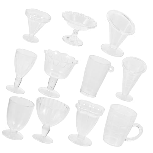 Kisangel Miniatur Mini Becher für Puppenhaus Transparente Mini Weinbecher Realistische Dekoration Langlebig und Bruchsicher Geeignet für DIY Basteln und Miniaturhäuser Kisangel Miniatur Mini Becher für Puppenhaus Transparente Mini Weinbecher Realistische Dekoration Langlebig und Bruchsicher Geeignet für DIY Basteln und Miniaturhäuser von Kisangel