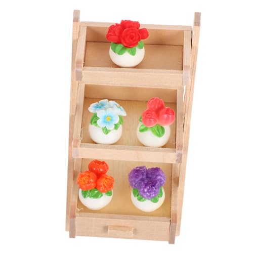Kisangel Miniatur-Pflanzen im Topf mit Holzständer Kleine Künstliche Blüten Kompakte DIY-deko für Puppenhaus Miniaturgarten und Platzsparende Raumgestaltung Kisangel Miniatur-Pflanzen im Topf mit Holzständer Kleine Künstliche Blüten Kompakte DIY-deko für Puppenhaus Miniaturgarten und Platzsparende Raumgestaltung von Kisangel