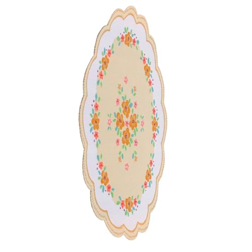 Kisangel Miniatur Puppenhaus Teppich Ovaler Mini Teppich für Kleine Möbel Leichtes Miniaturhaus Zubehör für Kreative DIY Projekte und Wohnraumdekoration Kisangel Miniatur Puppenhaus Teppich Ovaler Mini Teppich für Kleine Möbel Leichtes Miniaturhaus Zubehör für Kreative DIY Projekte und Wohnraumdekoration von Kisangel