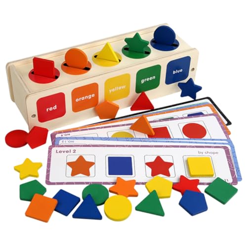 Kisangel Montessori Holzspielzeug Farbklassifikation Lernspielzeug für Ab Jahr Motorikfördernd Feinmotoriktraining Pädagogisches Sortierspielzeug für Vorschule Desktop Lernset Kisangel Montessori Holzspielzeug Farbklassifikation Lernspielzeug für Ab Jahr Motorikfördernd Feinmotoriktraining Pädagogisches Sortierspielzeug für Vorschule Desktop Lernset von Kisangel