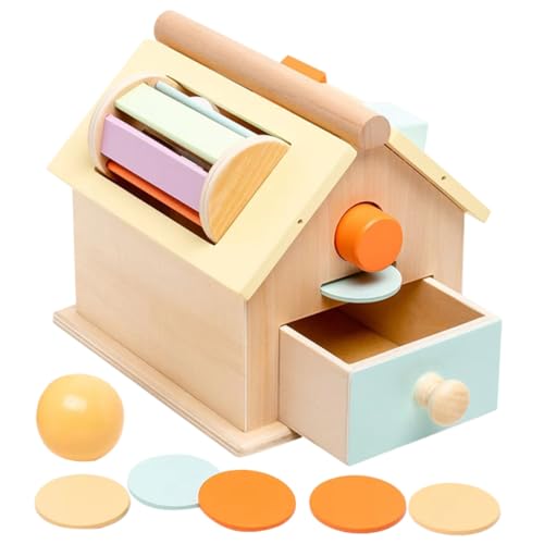Kisangel Montessori Holzspielzeug Jahre Multifunktionales Sensory Toy mit Ballwurf und Münzbox Fördert Feinmotorik Hand Auge koordination Sicher und Farbenfroh Lernspielzeug für Kisangel Montessori Holzspielzeug Jahre Multifunktionales Sensory Toy mit Ballwurf und Münzbox Fördert Feinmotorik Hand Auge koordination Sicher und Farbenfroh Lernspielzeug für von Kisangel