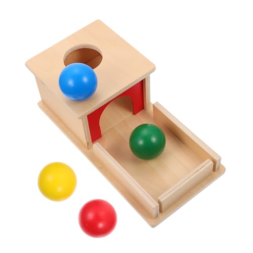 Kisangel Montessori Holzspielzeug mit Bällen Frühkindliches Lernspielzeug zur Hand Auge koordination Pädagogisches Holzbox Kleinkinder zur Farberkennung und Objektidentifikation Kisangel Montessori Holzspielzeug mit Bällen Frühkindliches Lernspielzeug zur Hand Auge koordination Pädagogisches Holzbox Kleinkinder zur Farberkennung und Objektidentifikation von Kisangel