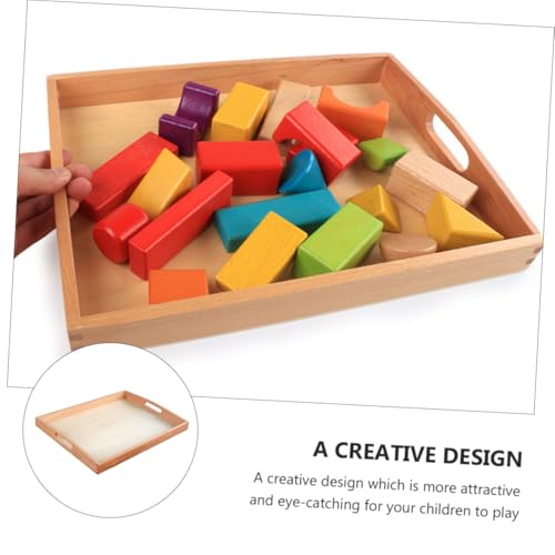 Kisangel Montessori Holztablett Lernspielzeug für Kleinkinder Pädagogisches Sensory Training Sicher Langlebig Umweltfreundlich Fördert Kreativität und Feinmotorik bei Jungen und Mädchen Kisangel Montessori Holztablett Lernspielzeug für Kleinkinder Pädagogisches Sensory Training Sicher Langlebig Umweltfreundlich Fördert Kreativität und Feinmotorik bei Jungen und Mädchen von Kisangel