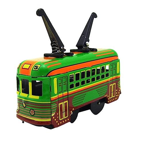 Kisangel Nostalgisches Wind Up Eisenbahn aus Straßenbahn für Langlebiges Tragbares Sammlerstück und Kreative Dekoration Pädagogisches Kisangel Nostalgisches Wind Up Eisenbahn aus Straßenbahn für Langlebiges Tragbares Sammlerstück und Kreative Dekoration Pädagogisches von Kisangel