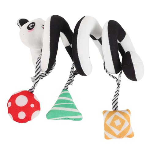 Kisangel Plüsch Hängespielzeug Spiralform mit Knisterfunktion Panda Weiches Greifspielzeug für Kinderwagen und Babybett Sicheres Kuschelspielzeug zur Visuellen von Jahr Alten Kisangel Plüsch Hängespielzeug Spiralform mit Knisterfunktion Panda Weiches Greifspielzeug für Kinderwagen und Babybett Sicheres Kuschelspielzeug zur Visuellen von Jahr Alten von Kisangel