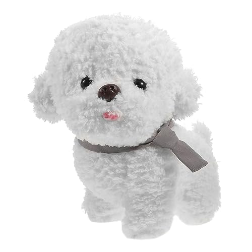 Kisangel Plüschhund Kuscheltier Bichon Frisé Sitzend Weiches Stofftier mit Baumwollfüllung Realistisches Hundespielzeug für Dekoratives Schmusetier für Babyzimmer und Wohnzimmer Kisangel Plüschhund Kuscheltier Bichon Frisé Sitzend Weiches Stofftier mit Baumwollfüllung Realistisches Hundespielzeug für Dekoratives Schmusetier für Babyzimmer und Wohnzimmer von Kisangel