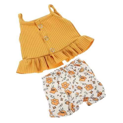 Kisangel Puppenhemd Mit Shorts Und Leibchen Puppenkleidung Aus Stoffmaterialien Dekoratives Puppen-Outfit Kleine Puppen Kisangel Puppenhemd Mit Shorts Und Leibchen Puppenkleidung Aus Stoffmaterialien Dekoratives Puppen-Outfit Kleine Puppen von Kisangel