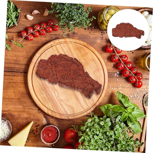 Kisangel Realistisches Fake Steak aus Kunststoff Detailgetreues Kochspielzeug und Dekoration Kindgerechtes Simulationssteak mit Harter Oberfläche für Küchen dekor und Fantasievolles Kisangel Realistisches Fake Steak aus Kunststoff Detailgetreues Kochspielzeug und Dekoration Kindgerechtes Simulationssteak mit Harter Oberfläche für Küchen dekor und Fantasievolles von Kisangel