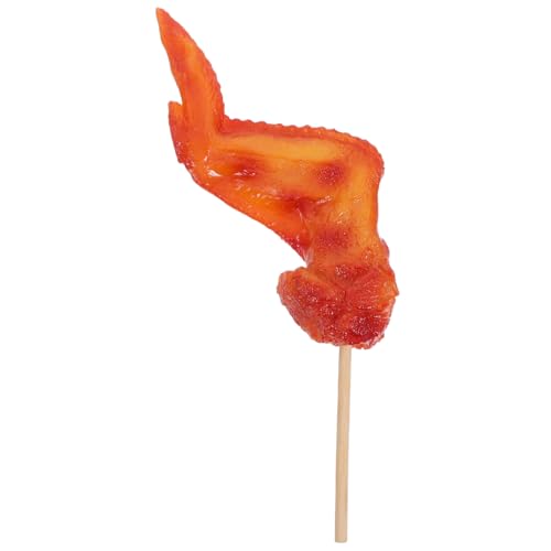 Kisangel Realistisches PVC Fake Hähnchenflügel Modell mit Reisfüllung Langlebiges Küchen-dekor Täuschend Echte BBQ-deko für Fenster Restaurant Bühnenrequisiten und Kisangel Realistisches PVC Fake Hähnchenflügel Modell mit Reisfüllung Langlebiges Küchen-dekor Täuschend Echte BBQ-deko für Fenster Restaurant Bühnenrequisiten und von Kisangel