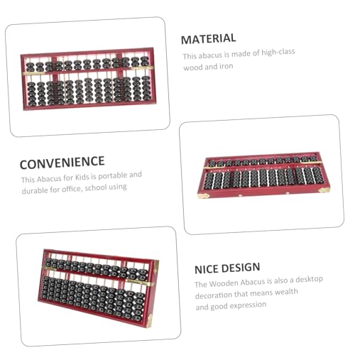 Kisangel Retro Holz Zählrahmen Spalten Perlen Zählrahmen Lernspielzeug für Schüler Schulbedarf Rechenhilfe Robust und Tragbar für Matheunterricht und Buchhaltung Kisangel Retro Holz Zählrahmen Spalten Perlen Zählrahmen Lernspielzeug für Schüler Schulbedarf Rechenhilfe Robust und Tragbar für Matheunterricht und Buchhaltung von Kisangel