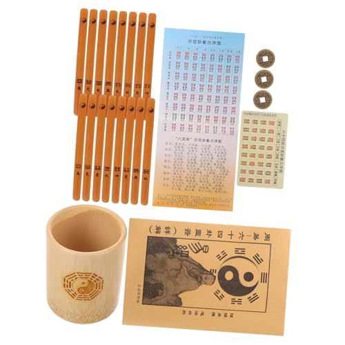 Kisangel Traditionelles Chinesisches Wahrsagestäbchen mit Bambusstäben Bambusbehälter und Lernbuch Glatte Oberfläche Vintage Stil Leicht und Kompakt für Anfänger und Feng Shui Anwendungen Kisangel Traditionelles Chinesisches Wahrsagestäbchen mit Bambusstäben Bambusbehälter und Lernbuch Glatte Oberfläche Vintage Stil Leicht und Kompakt für Anfänger und Feng Shui Anwendungen von Kisangel