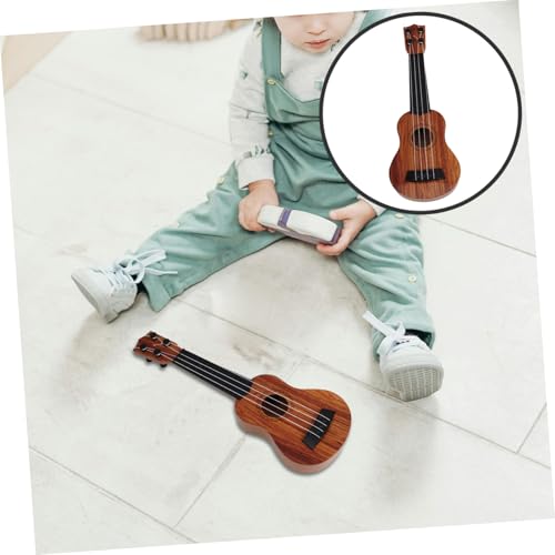 Kisangel Ukulele Schwarz Doppelbogen Simulierte Gitarre Musikinstrument Frühförderung Lernspielzeug für Zuhause und Schule für Jungen und Mädchen Kisangel Ukulele Schwarz Doppelbogen Simulierte Gitarre Musikinstrument Frühförderung Lernspielzeug für Zuhause und Schule für Jungen und Mädchen von Kisangel