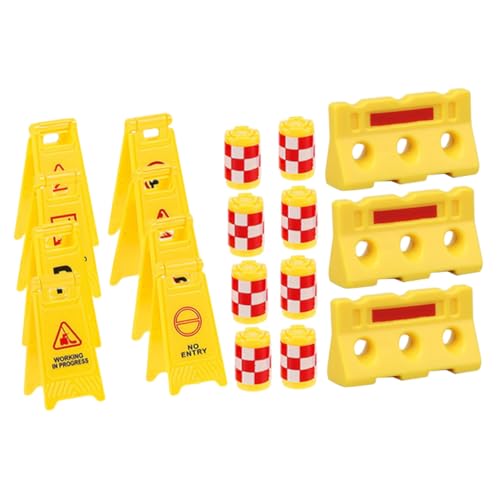 Kisangel Verkehrsschilder Spielset mit Gelben Schutzkegeln Englischen Warnschildern Gelben Wasserbarrieren Lernspielzeug für Verkehrserziehung und Straßensimulation Kisangel Verkehrsschilder Spielset mit Gelben Schutzkegeln Englischen Warnschildern Gelben Wasserbarrieren Lernspielzeug für Verkehrserziehung und Straßensimulation von Kisangel