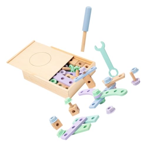 Kisangel Werkzeugkoffer Holzspielzeug Bauspielzeug DIY Lernspielzeug Motorikfördernd Farbenfrohes Kreatives Haushaltsspielzeug für Kleinkinder Ab Jahren Kisangel Werkzeugkoffer Holzspielzeug Bauspielzeug DIY Lernspielzeug Motorikfördernd Farbenfrohes Kreatives Haushaltsspielzeug für Kleinkinder Ab Jahren von Kisangel