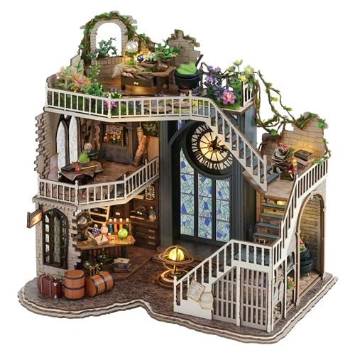 Kisoy Romantisches und niedliches Puppenzimmer, Miniatur-Haus-Set, kreatives Zimmer, perfektes DIY-Geschenk für Freunde, Liebhaber und Familie (Williams Zauberhaus) von Kisoy