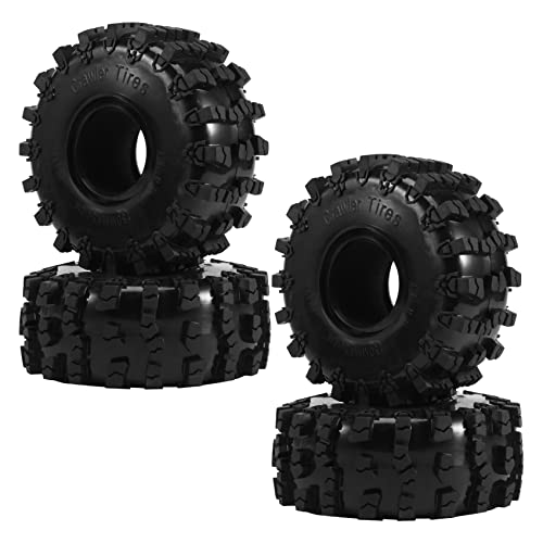 Kissmii 4 STÜCKE 150 MM 2,2 Gummi GroßE Reifen Rad Reifen für 1/10 RC Crawler Auto Axial Wraith SCX10 Capra TRX4 TRX6 D90 von Kissmii