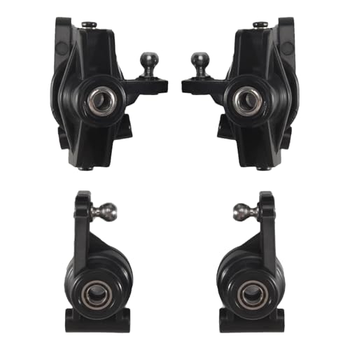 Kissmii Achsschenkel C-Hub TräGer HinterradträGer Set für 144001 144010 124016 124017 124019 RC Auto Ersatzteile von Kissmii