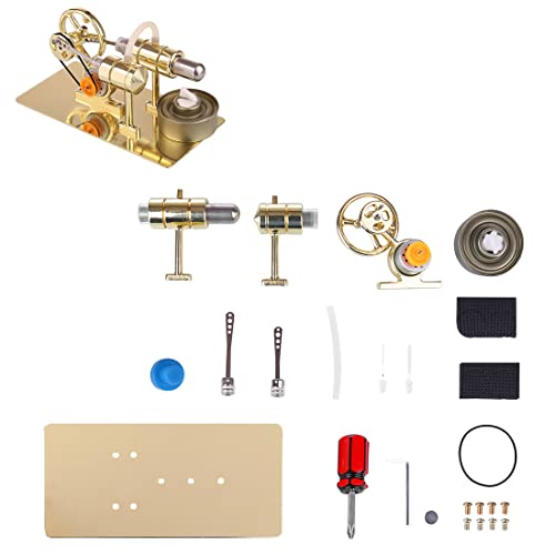 Kisss DIY Montage Stirlingmotor Generator Modell Bausatz, DIY Experiment Lernspielzeug für Erwachsene Jugendliche von Kisss