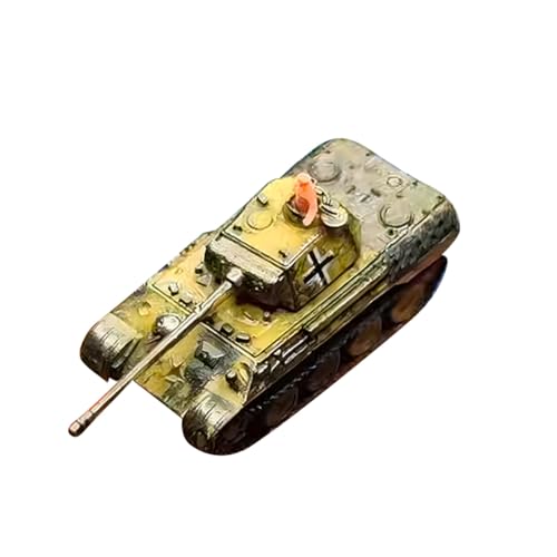 Kisss Plastic Battle Tank Models, 1:350 Mini Tank Panther Type D Thumb Tank Model with Display Stand and Packaging Box Christmas for Adults and Military Fans von Kisss