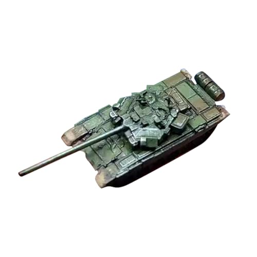 Kisss Plastic Battle Tank Models, 1:350 Mini Tank T-90 Thumb Tank Model with Display Stand and Packaging Box Christmas for Adults and Military Fans von Kisss