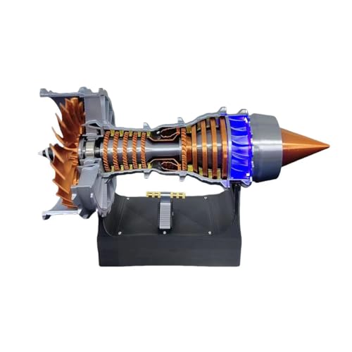 Kisss Trent 900 Turbofan Flugzeugtriebwerk Modell, Turbofan Triebwerksmodellbausatz, Spielzeug für Wissenschaftliche Physikalische Experimente, Geeignet für Liebhaber Mechanischer Modelle-50+PCS von Kisss