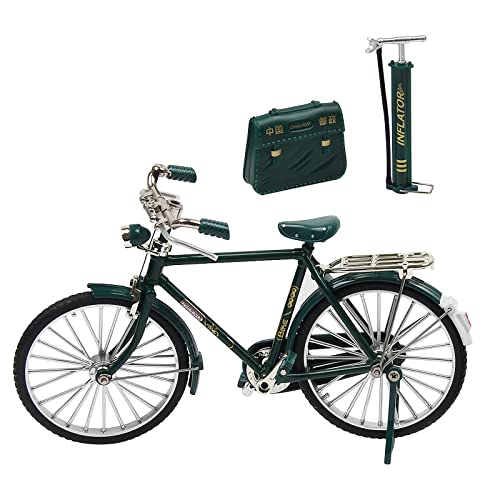 Kitchnexus Fahrrad Modell Miniatur Deko Finger, Geschenk zum Geburtstag, für Kind, im Büro, Wohnzimmer, Tischdeko, Grün(19.5×11.6cm von Kitchnexus