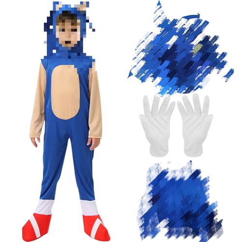 Karneval Jumpsuit Kinder, Karneval Kostüm Schlafoverall Kinder, Overall Cosplay Kostüm Spiel Verkleidung Jungen Mädchen Overall Faschingskostüme von Kitimi