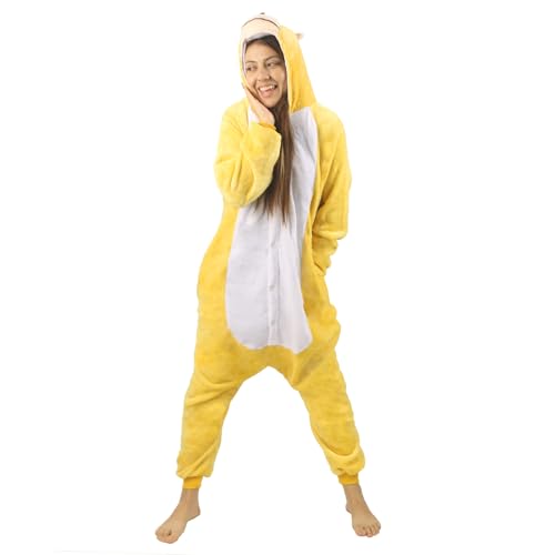 Unisex Erwachsene Pyjama, Affen Onesie Pyjama Erwachsene, Affen Kostüm Tier Kostüm Erwachsene, Tier Onesie Tier Einteiler Pyjama Erwachsene, Animal Schlafanzug Cosplay Jumpsuit Karneval Einteiler von Kitimi