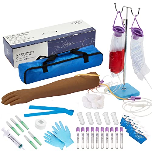 Phlebotomie-Set | IV, Venepunktur, Phlebotomie-Übungs-Set | Phlebotomie-Geschenke für Medizinstudenten und Krankenschwesterstudenten | komplette Phlebotomieausrüstung | nur pädagogische Verwendung von Kits of Medicine