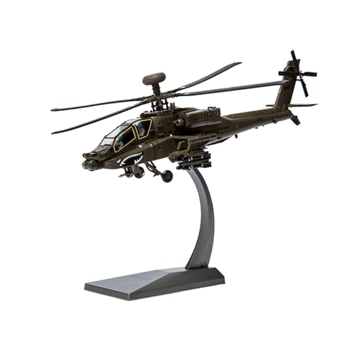 KituT 1:72 AH-64 Apache 23cm Hubschraubermodell Simulation Bewaffneter Bomber Legierung Hubschraubermodell Spielzeug Herren Militärgeschenk von KituT