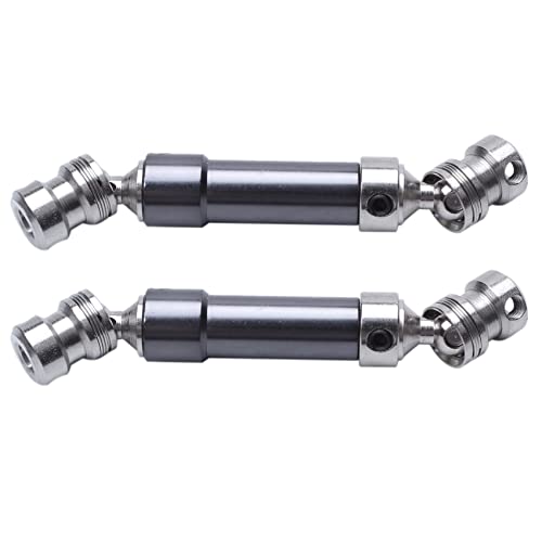 Kiudduy 2 StüCke Metall Hinten Mitte Antriebswelle Cvd Getriebewelle für 1:12 12428 12423 Rc Auto Kurze Kurs WüSte Offroad Titanium von Kiudduy