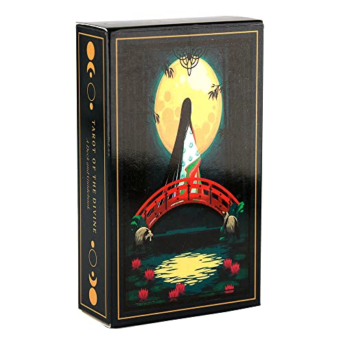 Kiuiom Hexen-Tarot,Tarot-Karten,Tarot-Deck,Tarot für Anfänger Rider Waite Tarot Wahrsagerei Spielzeug Holographisch Tarotkarten Schicksals-Weissagungskarte Wahrsagewerkzeuge Kartenspielen (127#) von Kiuiom