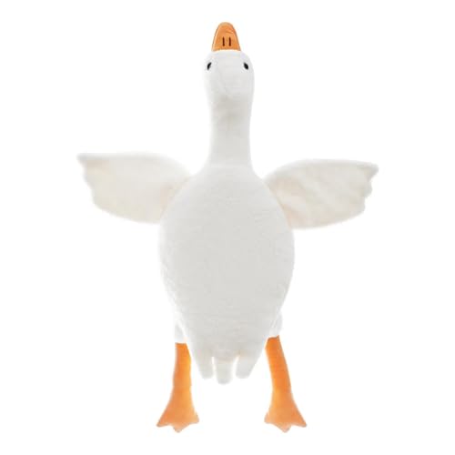 Kiuiom Plüsch Gans Kissen Puppe,Gans Kuscheltier Weiß,Riesige Gans Plüschtiere,Stofftier Gänse,Weiches Gans Schlafkissen Kissen,Für Kinder Und Mädchen,25CM von Kiuiom