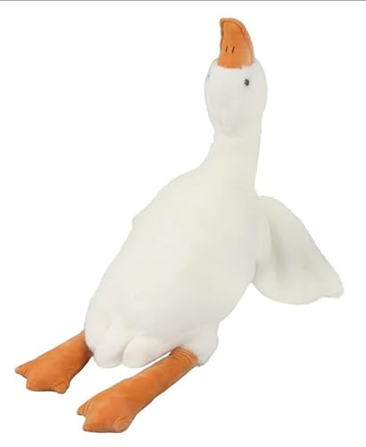 Kiuiom Plüsch Gans Kissen Puppe,Gans Kuscheltier Weiß,Riesige Gans Plüschtiere,Stofftier Gänse,Weiches Gans Schlafkissen Kissen,Für Kinder Und Mädchen,25CM von Kiuiom