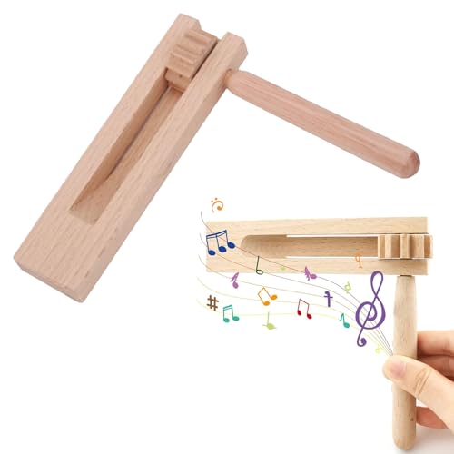 Ratsche Instrument Spielzeug,Holz Spinning Ratsche,Ratsche Krachmacher,Rassel Ratsche Für Spielpartys,Holzratsche Geräusche Maker,Für Sportveranstaltungen,Für Kinder,1PC,Kiuiom von Kiuiom