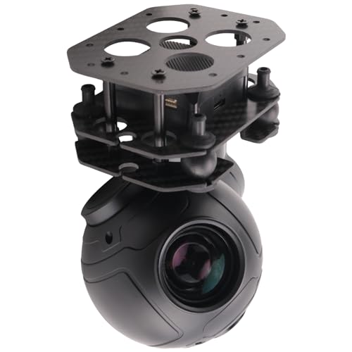 Kivvlbzeq 1 Stück ZR10 2K 4MP QHD 30X Hybrid-Zoom-Gimbal-Kamera + 2560 X 1440 HDR Nachtsicht 3-Achsen-Stabilisatorlicht für Quadrocopter von Kivvlbzeq