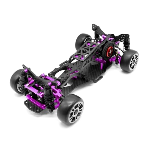 Kivvlbzeq DIY RC-Auto Heckantrieb Drift Racing Rahmen 1/10 RCCar RC Rahmen Drift Car Kit Version RC Rahmen Drift Car Kit Version Lila von Kivvlbzeq