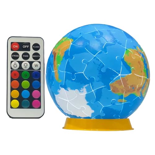 Kixolazr 3D Jigsaw Global Model, 3D -Rätsel Global | Leuchten Sie 3D -Puzzlebon -Konstruktionskit | Verstellbare Modi, Nachtlichtfunktion, Schreibtischdekoration für Zuhause, Schule, Reisen Kixolazr 3D Jigsaw Global Model, 3D -Rätsel Global | Leuchten Sie 3D -Puzzlebon -Konstruktionskit | Verstellbare Modi, Nachtlichtfunktion, Schreibtischdekoration für Zuhause, Schule, Reisen von Kixolazr