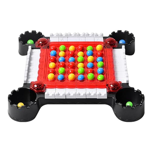 Kixolazr Bounce Battle-Spiel, Bounce-Ball-Spiel | Strategie-Logik-Regenbogenball-Brettspiel - Dynamische Flipper-Eltern-Kind-interaktive Tabletop-Familienspiele für Kinder von Kixolazr
