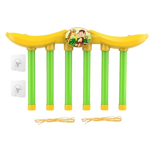 Kixolazr Fangspiel mit Stöcken,Fangspiel mit fallenden Stöcken,Spielzeug zur sensorischen Integration - Drop-Stick-Spiel in Bananenform, Lernspielzeug, Aufmerksamkeitstrainingsspielzeug für von Kixolazr