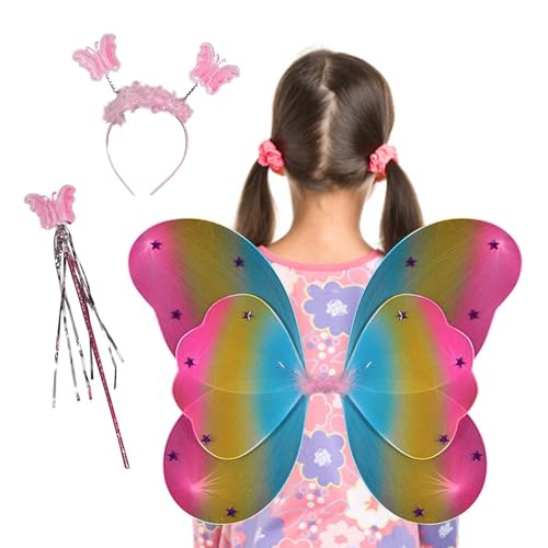 Kixolazr Feenflügel Für Kinder - Schmetterlings-Harreif - Kostümzubehör Feenflügel Haarreif Für Kinder Karneval Verkleidung Cosplay Kixolazr Feenflügel Für Kinder - Schmetterlings-Harreif - Kostümzubehör Feenflügel Haarreif Für Kinder Karneval Verkleidung Cosplay von Kixolazr