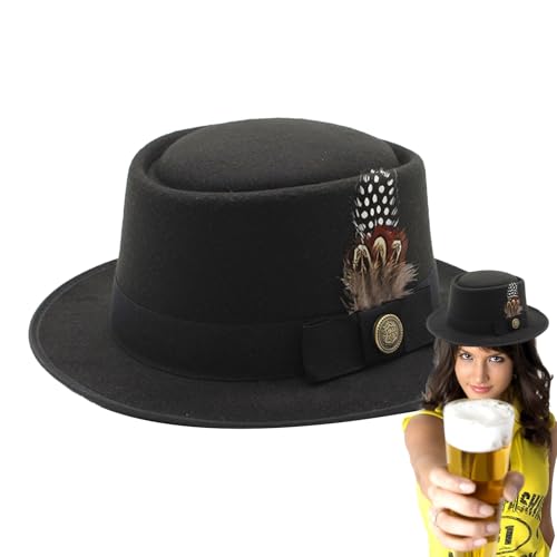 Kixolazr Oktoberfest-Hut-Kostüm,Bayerische Hüte für Männer,Deutscher Hut - Oktoberfest-Outfits für Damen, Oktoberfest-Kostümzubehör mit Federn, Emblemen, für das Oktoberfest, Volksfeste für Erwachsene Kixolazr Oktoberfest-Hut-Kostüm,Bayerische Hüte für Männer,Deutscher Hut - Oktoberfest-Outfits für Damen, Oktoberfest-Kostümzubehör mit Federn, Emblemen, für das Oktoberfest, Volksfeste für Erwachsene von Kixolazr