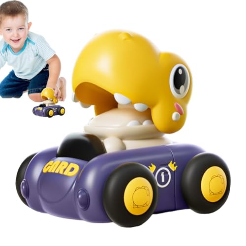 Kixolazr Reibungsbetriebenes Auto,Dinosaurier-Push-and-Go-Auto | Reibungsbetriebenes Lernspielzeug - Gleitreibungsbetriebene Fahrzeuge, spannende Spielzeit für Kinderzimmer, Garten, Schule von Kixolazr