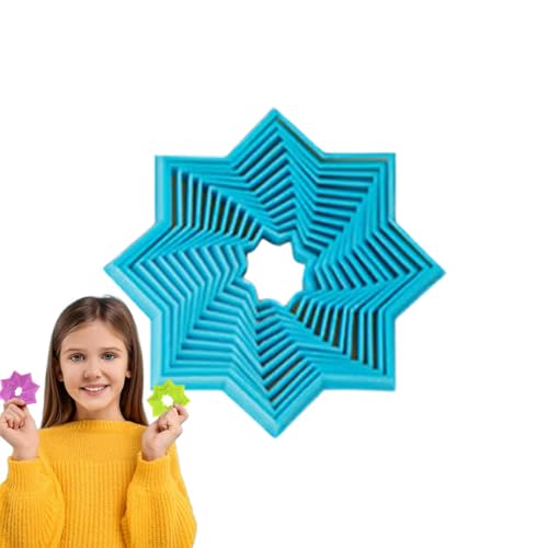 Kixolazr Verwandelbares Bausteinspielzeug, Bausteine Stressspielzeug | Bausteine Sinnesspielzeug | Octagonal Star 3D-Hirnbildgebungstools, Stressabbau, Transformationsblock für Kinder und von Kixolazr