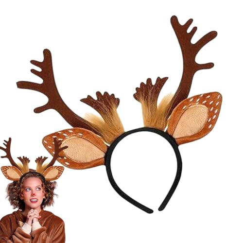 Kixolazr Weihnachten Rentier Geweih Stirnband | Niedliches Realistisches Hirsch Stirnband für Weihnachten | Cosplay Hirsch Kostüm Tierohren Boppers Hüte - für Jahresurlaub Fotos Kixolazr Weihnachten Rentier Geweih Stirnband | Niedliches Realistisches Hirsch Stirnband für Weihnachten | Cosplay Hirsch Kostüm Tierohren Boppers Hüte - für Jahresurlaub Fotos von Kixolazr