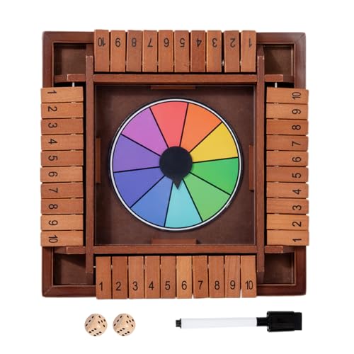 Kixolazr Würfelbrett | Holz Mathe Würfelspiel | Vier Seiten Zahlen Schach Spielzeug,Reisespiel Gesellschaftsspiel Familienfest Partyspiel Kixolazr Würfelbrett | Holz Mathe Würfelspiel | Vier Seiten Zahlen Schach Spielzeug,Reisespiel Gesellschaftsspiel Familienfest Partyspiel von Kixolazr