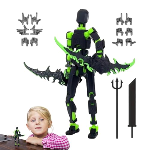 T 13 Action-Abbildung, 13 Action-Figuren, Mehrgelengte bewegliche Roboter-Figuren, gedruckte Aktionsfiguren, 13 Actionfiguren Aktivitätsroboter von Kixolazr